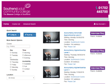 Tablet Screenshot of enrol.southend-adult.ac.uk